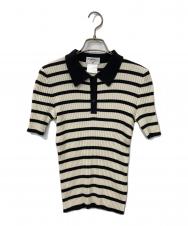 CHANEL BOUTIQUE (シャネル ブティック) ニットポロシャツ ベージュ サイズ:40