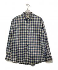 L.L.Bean (エルエルビーン) チェックシャツ ブルー×アイボリー サイズ:L