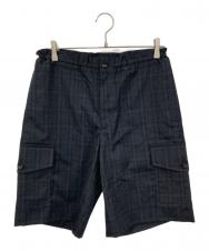 COMME des GARCONS HOMME DEUX (コムデギャルソン オム ドゥ) ウールカーゴショーツ ブラック サイズ:XS