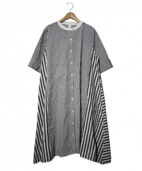 中古 古着通販 Kelen ケレン コットンストライプaラインシャツワンピース ネイビー サイズ S 19ss Lkl19hop5 ブランド 古着通販 トレファク公式 Trefac Fashion
