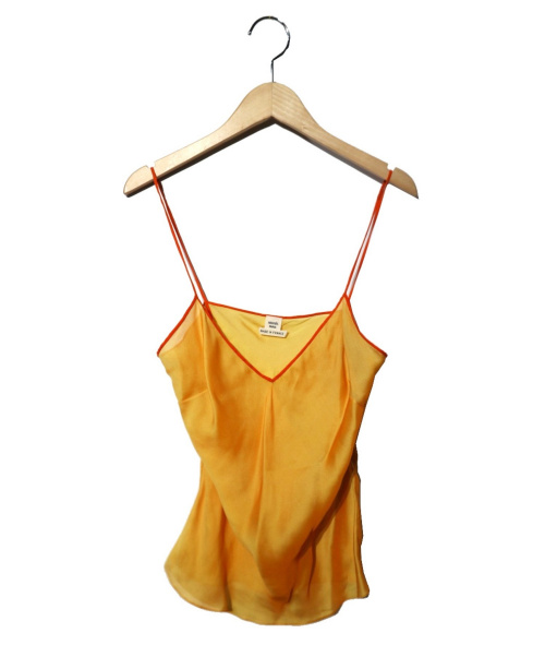 HERMES（エルメス）HERMES (エルメス) シルクキャミソールワンピース オレンジ サイズ:34の古着・服飾アイテム