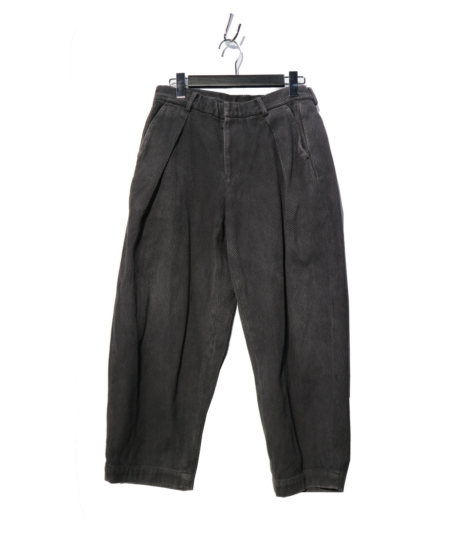 中古 古着通販 Colina コリーナ Sashiko W Tuck 刺し子ダブルタックパンツ ブラック サイズ M 182pt02 ブランド 古着通販 トレファク公式 Trefac Fashion