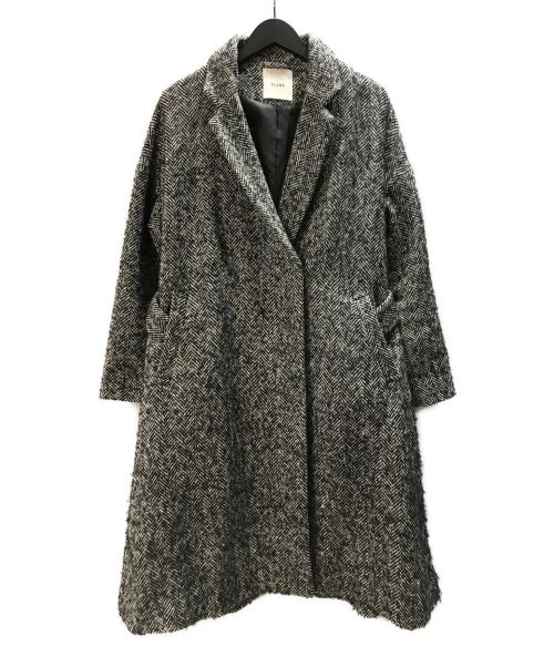 CLANE（クラネ）CLANE (クラネ) TENT LINE COAT コート ホワイト×ブラック サイズ:38の古着・服飾アイテム