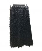 SHE TOKYO（シートーキョー）の古着「Vivienne feather スカート」｜ブラック