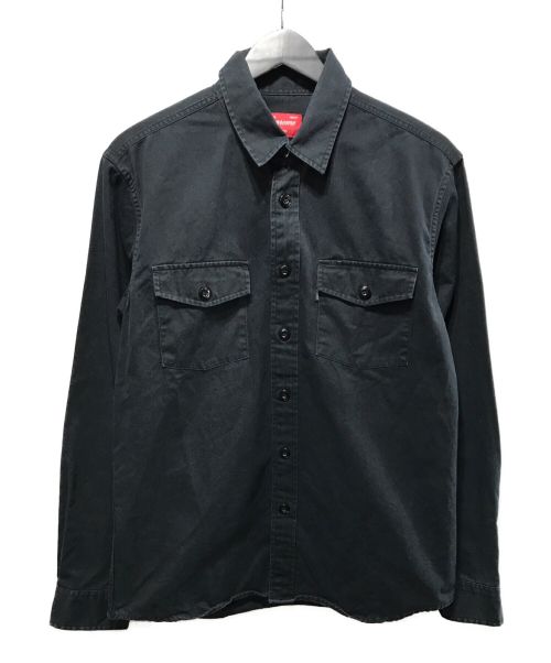 SUPREME（シュプリーム）SUPREME (シュプリーム) シャツジャケット ブラック サイズ:Ｍの古着・服飾アイテム