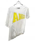 ANREALAGE（アンリアレイジ）の古着「SIDE ANGLE PRINT TEE SHIRT サイドアングル プリント Tシャツ」｜ホワイト