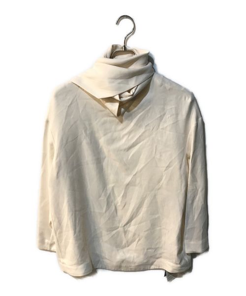 kiton（キートン）kiton (キートン) シルク100％ボウタイブラウス ホワイト サイズ:42の古着・服飾アイテム