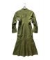 Mame Kurogouchi (マメクロゴウチ) Military Cotton Deep Neck Dress ミリタリーコットン ディープネックドレス グリーン サイズ:1：21800円