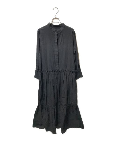 perna（ペルナ）perna (ペルナ) シャツワンピース ブラック サイズ:Lの古着・服飾アイテム