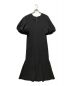 YOKO CHAN（ヨーコチャン）の古着「バルーンスリーブ ロングライン マーメイド ドレス」｜ブラック