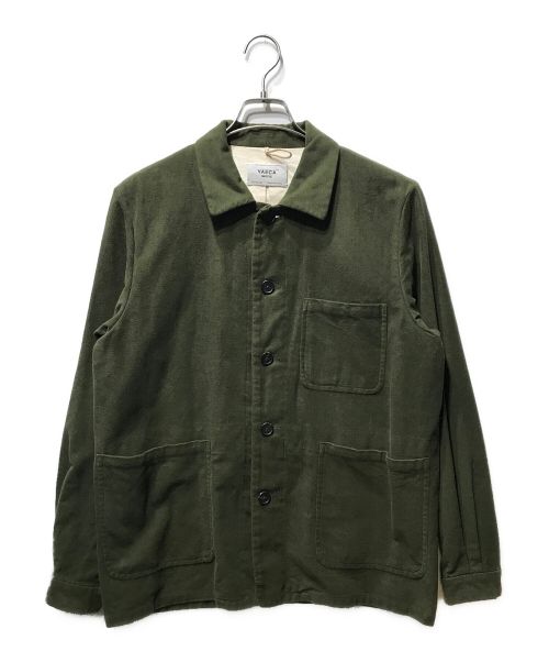 YAECA（ヤエカ）YAECA (ヤエカ) WRITE COVERALL カバーオールシャツ グリーン サイズ:Mの古着・服飾アイテム