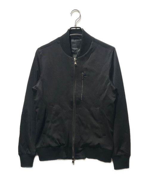 Junhashimoto（ジュンハシモト）Junhashimoto (ジュンハシモト) NARROW MA-1 ジップアップ ジャケット ブラック サイズ:4の古着・服飾アイテム