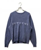 SUPREME（）の古着「20AW Stone Washed Sweater ストーン ウォッシュド セーター ニット」｜ブルー