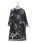 LEONARD FASHON (レオナール ファッション) プリント ブラウスワンピース ブラック サイズ:42：39800円