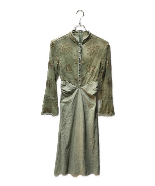 Ameri（アメリ）Ameri (アメリ) FLOWER LACE DRESS グリーン サイズ:Fの古着・服飾アイテム