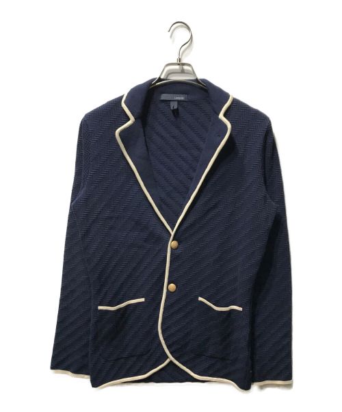 LARDINI（ラルディーニ）LARDINI (ラルディーニ) ニットジャケット ネイビー サイズ:XXSの古着・服飾アイテム
