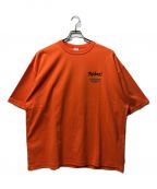 KEBOZケボズ）の古着「バックプリント Tシャツ」｜オレンジ