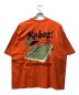 KEBOZ (ケボズ) バックプリント Tシャツ オレンジ サイズ:MEDIUM：3980円