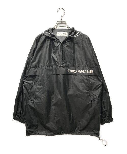 THIRD MAGAZINE（サードマガジン）THIRD MAGAZINE (サードマガジン) ハーフジップ プルオーバー アノラックパーカー ブラック サイズ:-の古着・服飾アイテム