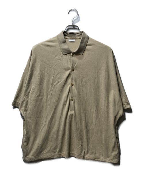 SEEALL（シーオール）SEEALL (シーオール) オーバーサイズポロシャツ ベージュ サイズ:Fの古着・服飾アイテム