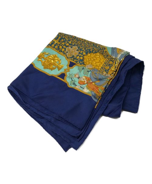 HERMES（エルメス）HERMES (エルメス) カレ 90 ブルーの古着・服飾アイテム