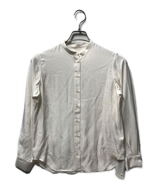UNTITLED（アンタイトル）UNTITLED (アンタイトル) シルキータッチ バンドカラーシャツ ホワイト サイズ:XSの古着・服飾アイテム