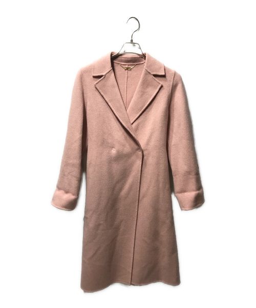 自由区（ジユウク）自由区 (ジユウク) MANTECO FEMININE REVERコート ピンク サイズ:32の古着・服飾アイテム