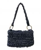 ）の古着「satin knitting bag」｜ネイビー