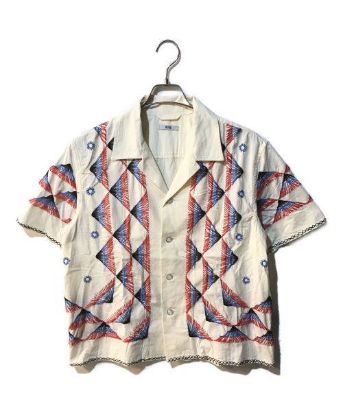 BODE（ボーディ）BODE (ボーディ) オープンカラー刺繍シャツ アイボリー サイズ:SMの古着・服飾アイテム
