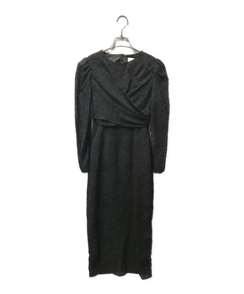 Knuth Marf（クヌースマーフ）Knuth Marf (クヌースマーフ) Back Open Sheer Dress レースワンピース ブラック サイズ:Sの古着・服飾アイテム
