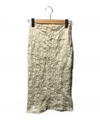 CELFORDセルフォード）の古着「シャーリングタイトスカート CWFS232014」｜ホワイト
