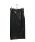 MACPHEE (マカフィー) フェイクレザー Iラインロングスカート ブラック サイズ:34：7000円
