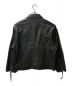 MAISON SPECIAL (メゾンスペシャル) Lamb leather Prime-Over Single Rider Collared Jacket ブラック：23000円