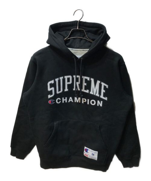SUPREME（シュプリーム）Supreme (シュプリーム) Champion (チャンピオン) 17SS Hooded Sweatshirt ブラック サイズ:Ｍの古着・服飾アイテム