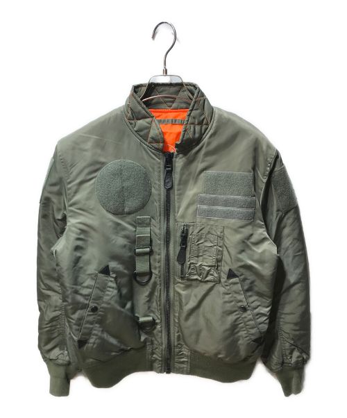 waiper（ワイパー）WAIPER (ワイパー) MA-1ジャケット 17WP37 グリーン サイズ:Lの古着・服飾アイテム