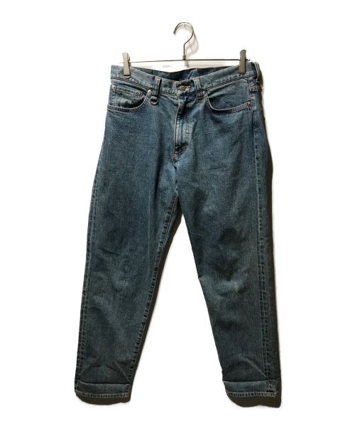uniform experiment（ユニフォームエクスペリメント）uniform experiment (ユニフォームエクスペリメント) WASHED DENIM WIDE PANTS ジップフライ  ブルー サイズ:1の古着・服飾アイテム
