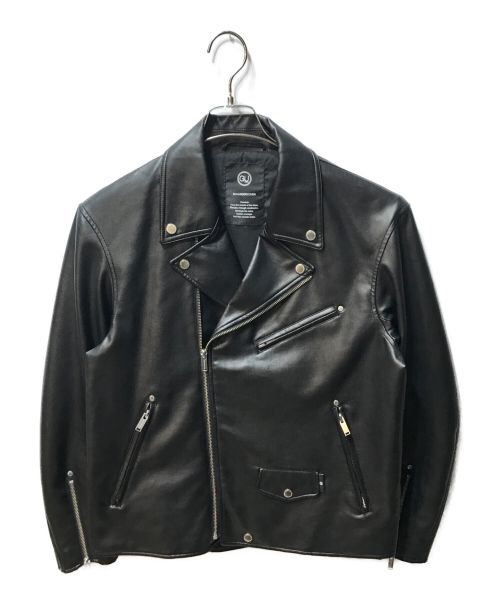 GU（ジーユー）GU (ジーユー) UNDERCOVER (アンダーカバー) フェイクダブルライダースジャケット ブラック サイズ:Ｍの古着・服飾アイテム