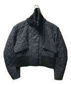 PERVERZEパーバーズ）の古着「ショート中綿ジャケット 0122010003」｜ブラック