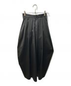 Lourenローレン）の古着「design taffeta skirt　lo233-13」｜ブラック