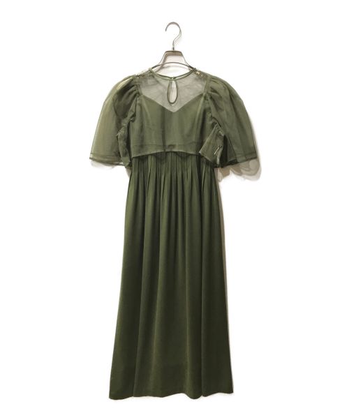 Ameri（アメリ）Ameri (アメリ) PUFF TULLE TOP LAYERED DRESS 02320520280 グリーン サイズ:Ｓの古着・服飾アイテム