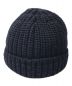 MONCLER (モンクレール) ロゴニット帽 ネイビー：14800円