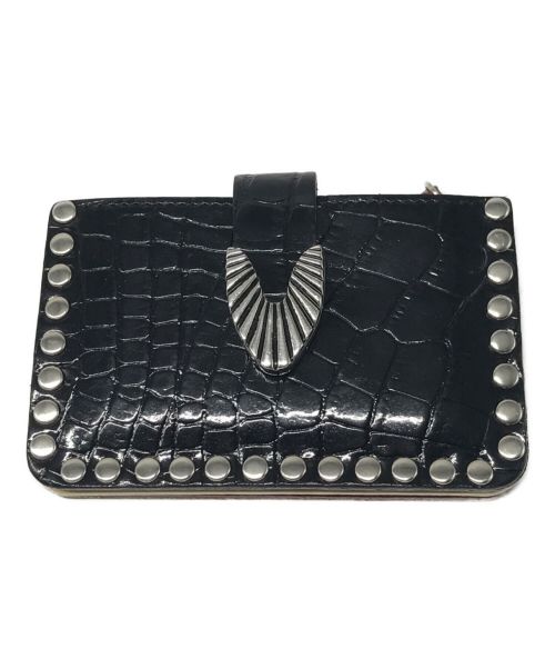 TOGA PULLA（トーガ プルラ）TOGA PULLA (トーガ プルラ) Leather wallet studs コインケース ブラックの古着・服飾アイテム