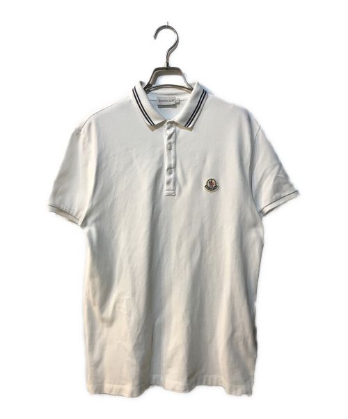 MONCLER（モンクレール）MONCLER (モンクレール) ポロシャツ HCOM1000269 ホワイト サイズ:Lの古着・服飾アイテム