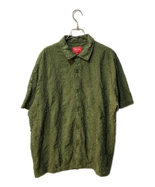 SUPREME（シュプリーム）SUPREME (シュプリーム) Chainstitch Chiffon S/S Shirt グリーン サイズ:Lの古着・服飾アイテム