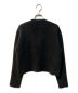 anuans (アニュアンス) ラクーンブレンドノーカラーニットジャケット ブラック サイズ:Ｆ：8000円