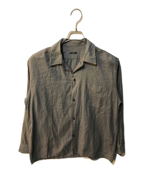COMOLI（コモリ）COMOLI (コモリ) ヨリ杢オープンカラーシャツ グレー サイズ:1の古着・服飾アイテム