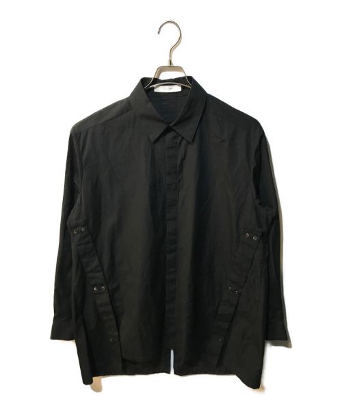 Ujoh（ウジョー）Ujoh (ウジョー) TAB-BELT OPEN SLIT SHIRTS ブラック サイズ:3の古着・服飾アイテム