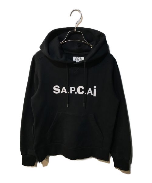 sacai（サカイ）sacai (サカイ) A.P.C. (アーペーセー) TAIYO HOODIE ブラック サイズ:XSの古着・服飾アイテム