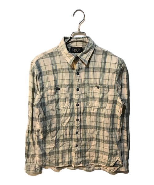 RRL（ダブルアールエル）RRL (ダブルアールエル) チェックシャツ ベージュ サイズ:ｍの古着・服飾アイテム