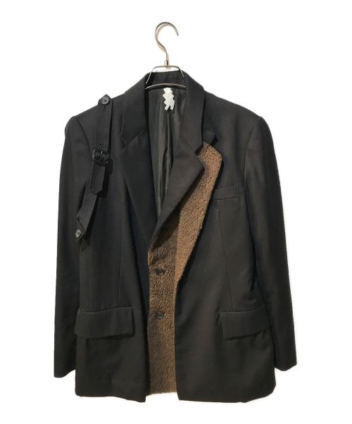 SOSHIOTSUKI（ソウシ オオツキ）SOSHIOTSUKI (ソウシ オオツキ) HANGING SUITS テーラードジャケット SAW20JKT01B ブラック サイズ:44の古着・服飾アイテム